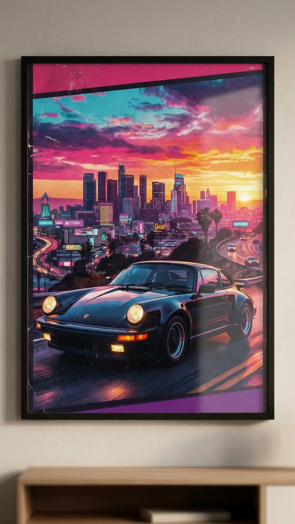 Retro movie style poster
